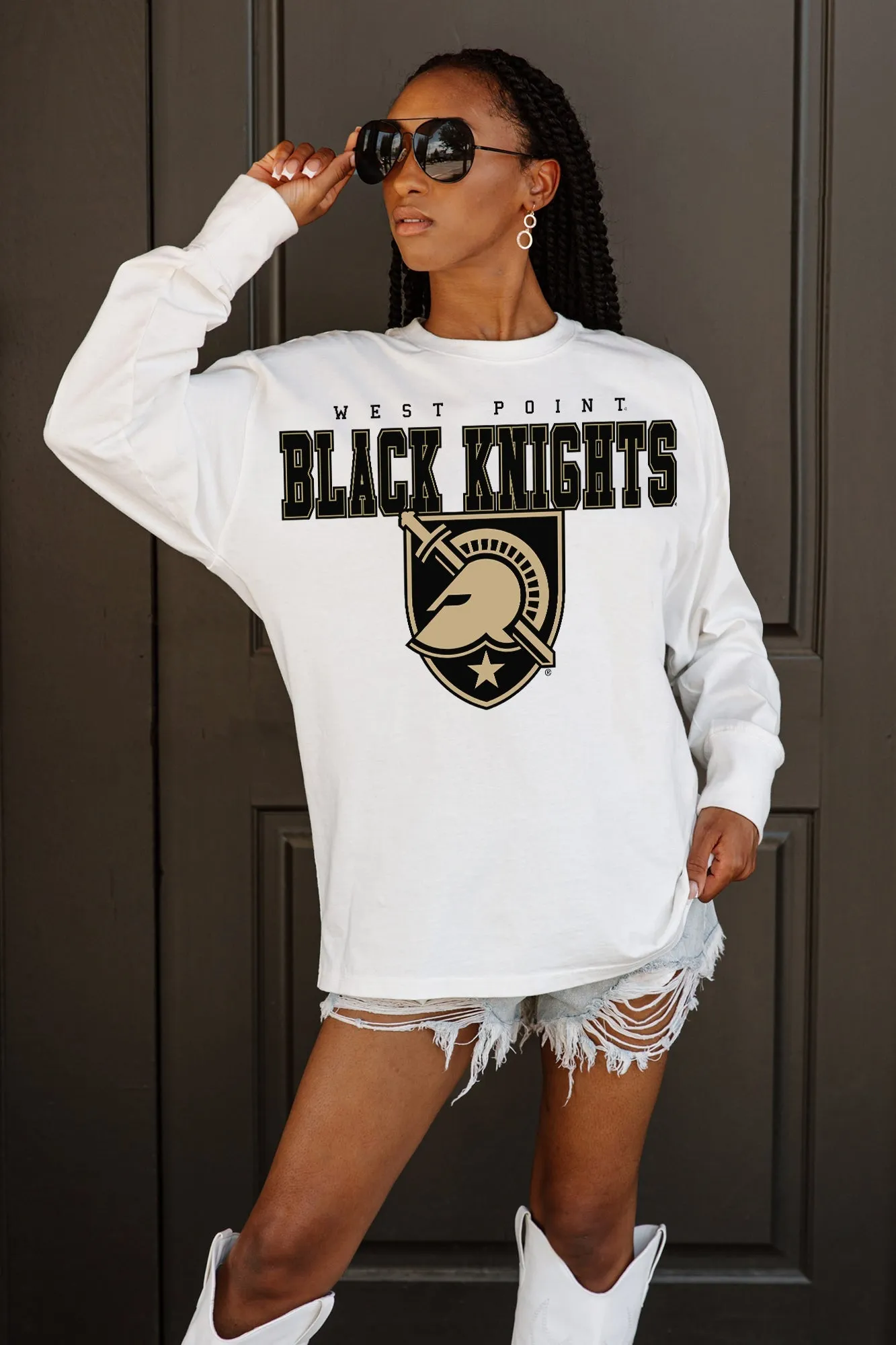 ARMY BLACK KNIGHTS BIG GOALS OVERSIZED LONG SLEEVE PULLOVER