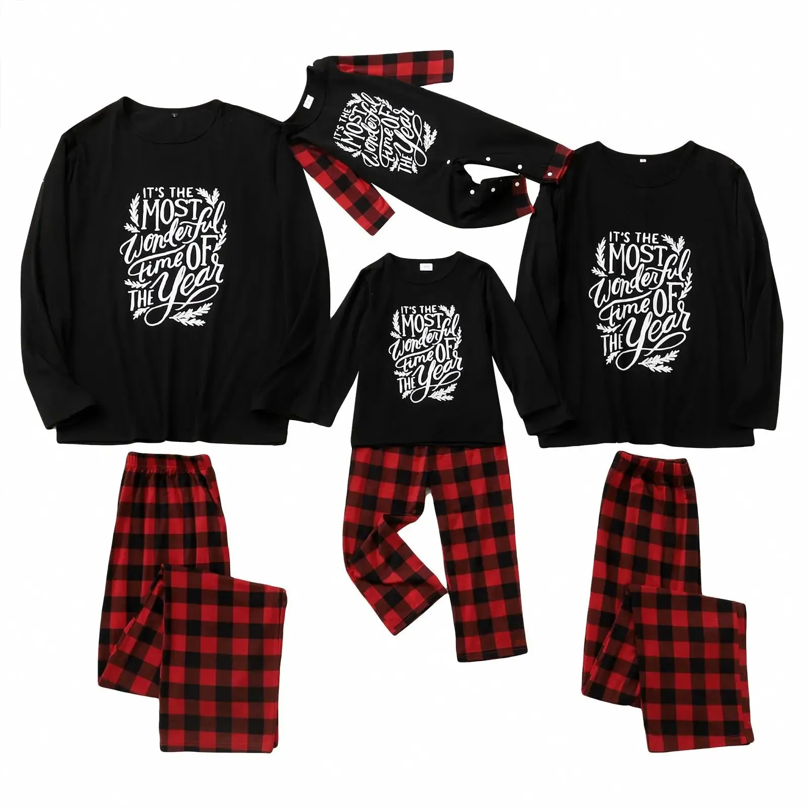 Custom Family Pajamas Best Christmas Pajamas Holiday Matching outfit for Family Sleepwear Homewear for Baby Kids Mom Dad Catpapa