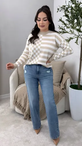 JULISSA TAUPE SWEATER