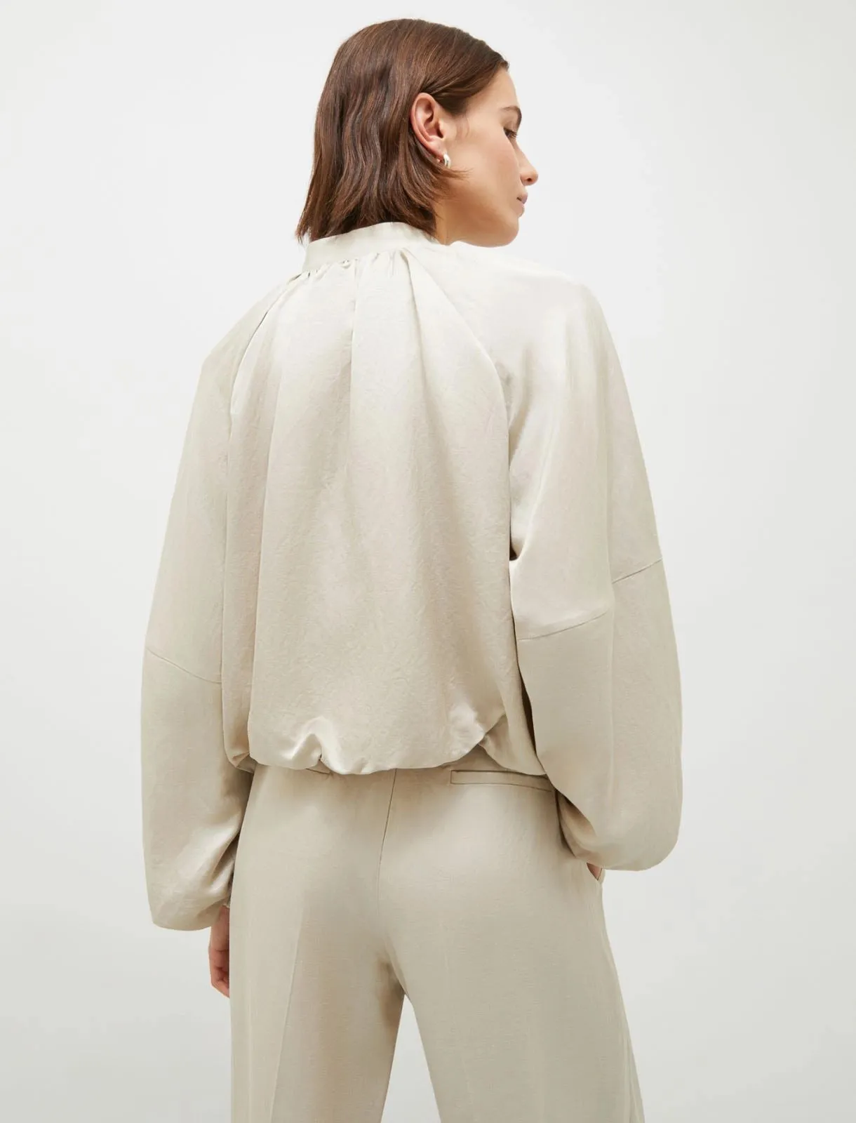 MARELLA Viscose Linen Bomber Jacket
