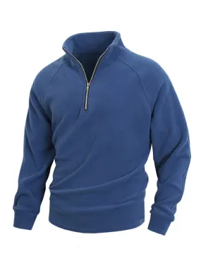 Men's Fleece Pullover - Half-Zip Sweatshirt for Easy Wear