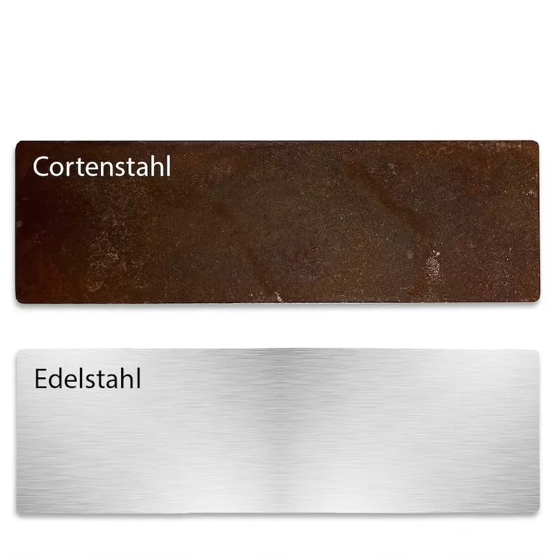 Outdoor Metal Address Sign and House Number Plaque