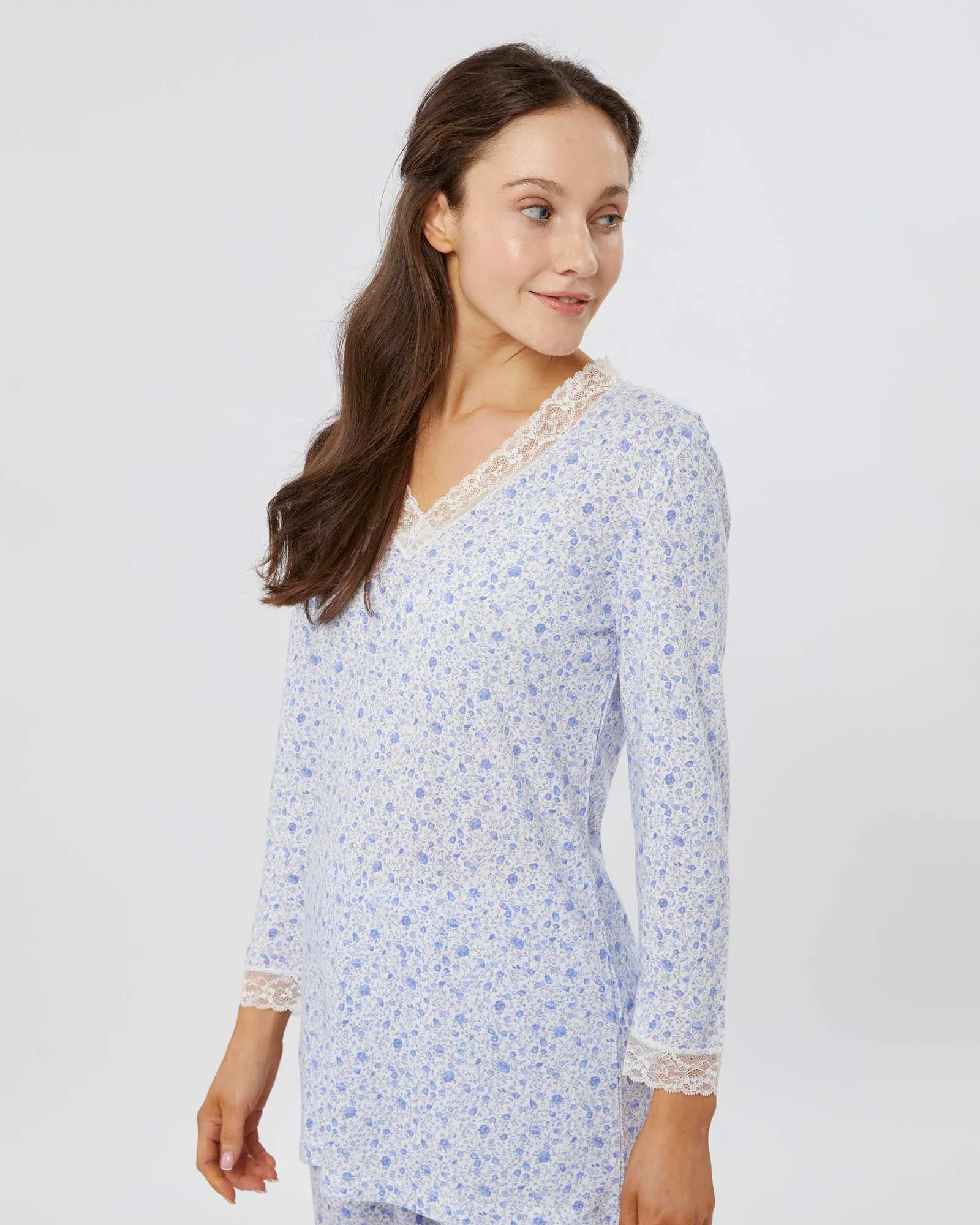 Women's Jersey Ella Pajamas - Fimber Ditsy Floral